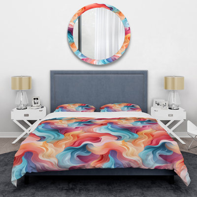 Ensemble de housse de couette coloré et coloré Popart