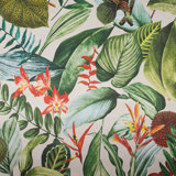 Tropical Collection Kiribati Floral Inspired 27.8' L x 27.5" W Wallpaper Roll