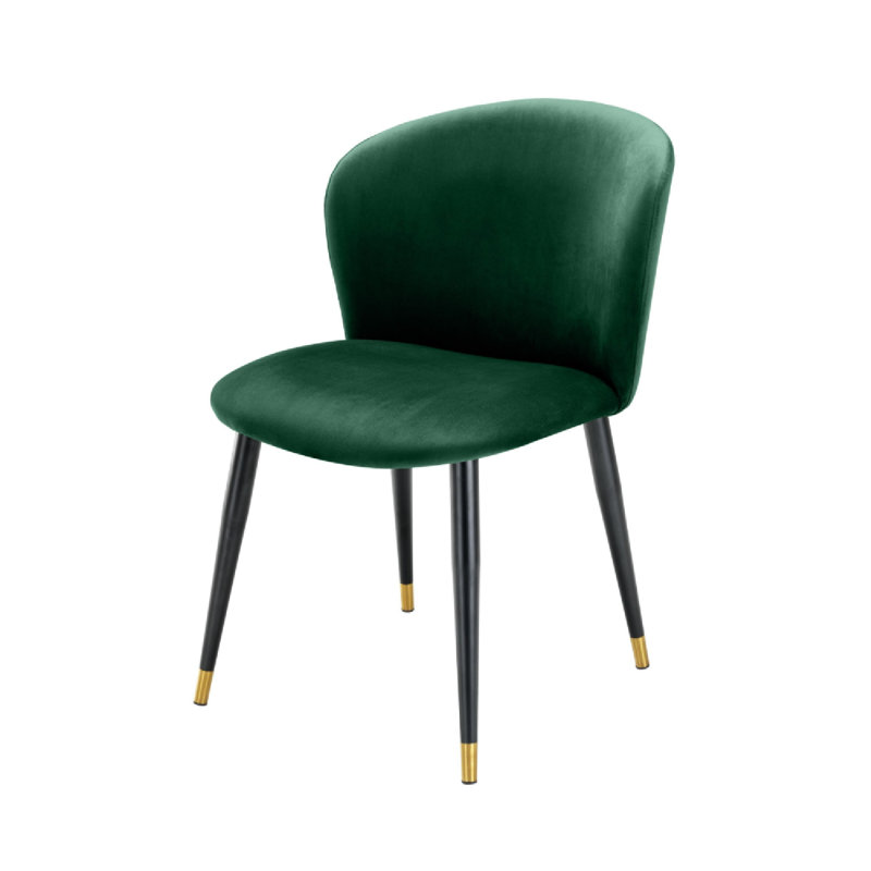 Volante Upholstered Dining Chair, Roche Dark Green