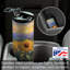 17 oz. Highland Home Radiant Sunflowers Verre en acier inoxydable avec couvercle