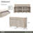 Marin Sideboard with Cabinets and Drawers - Greige