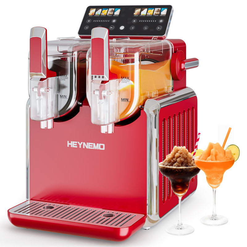 Machine à slushie à double réservoir avec technologie de refroidissement rapide et 5 réglages de boissons