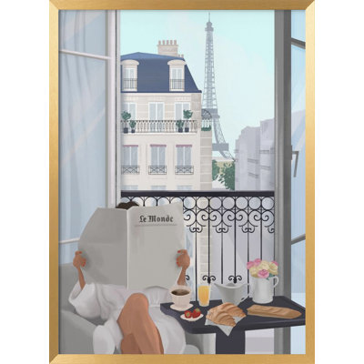 "Paris Balcony" Framed Textured Wall Art