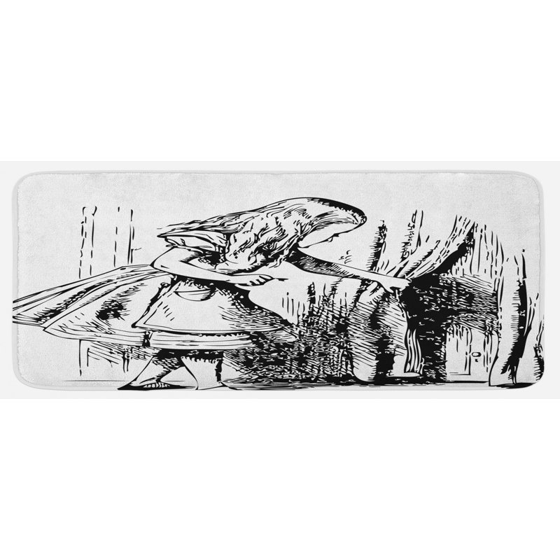 Tapis de cuisine alice in wonderland