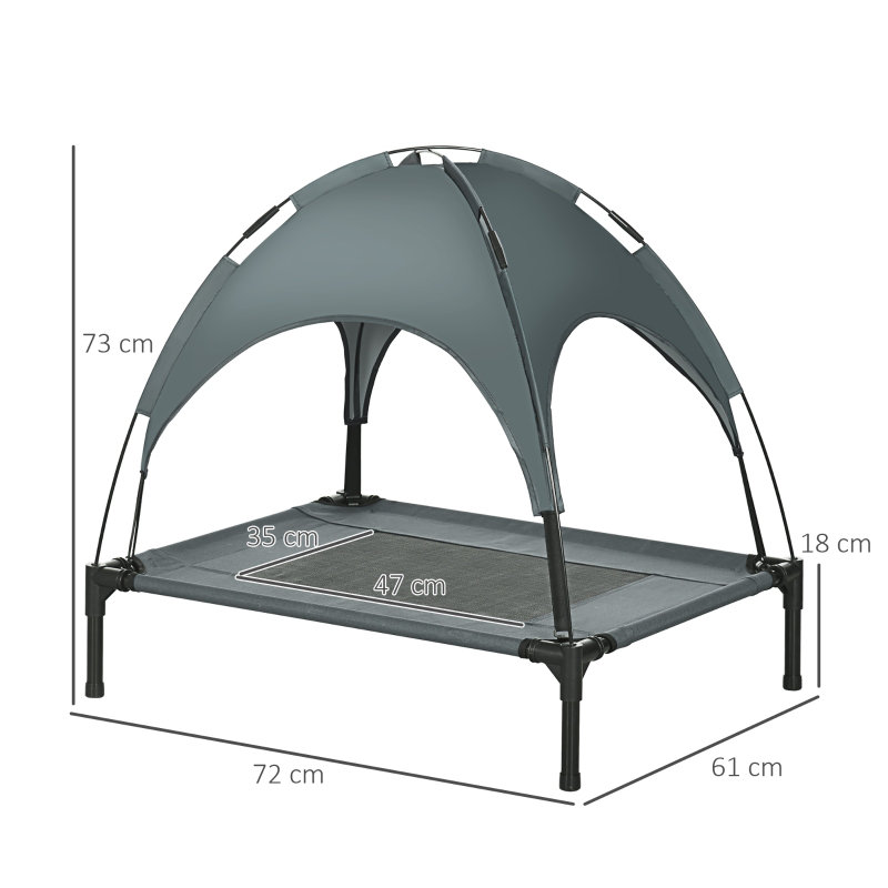 Beonica Polyester Pet Bed, Grey