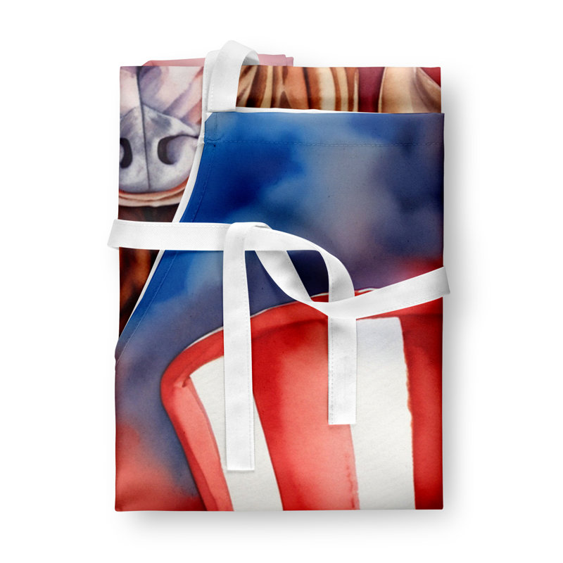 Patriotic American Apron, Dogue de Bordeaux