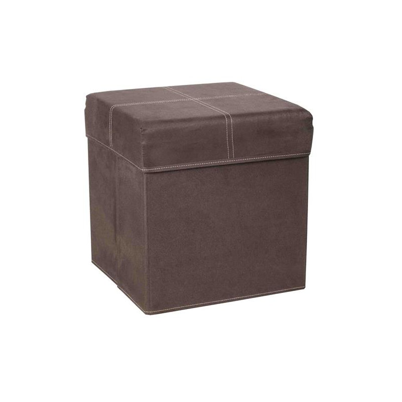 Montana 100% Polyester Accent Stool, Brown