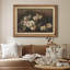 Fleur de jardin rétro, botanique floral blanc, impression sur papier-91356454-119460538