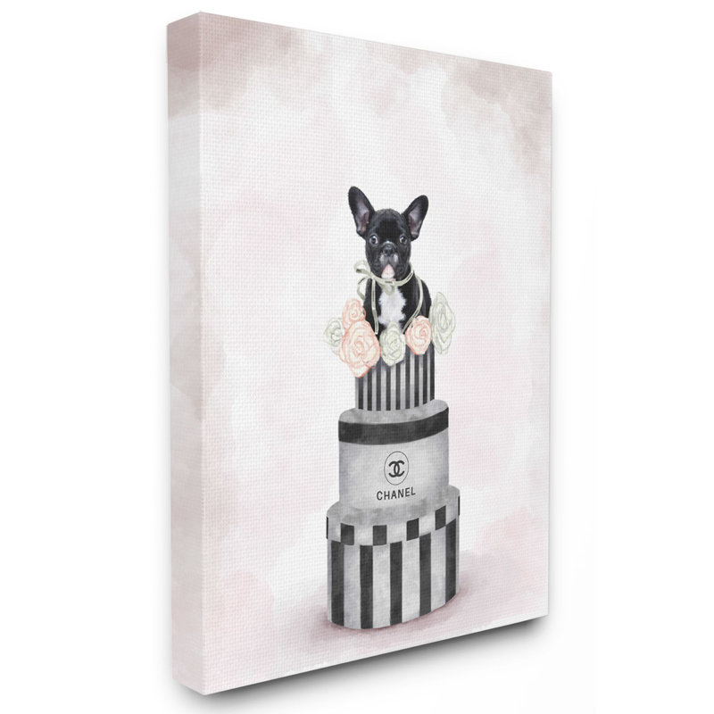 « look box range dog rose », impression, H 48 po x l 36 po x P 1,5 po, Toile tendue