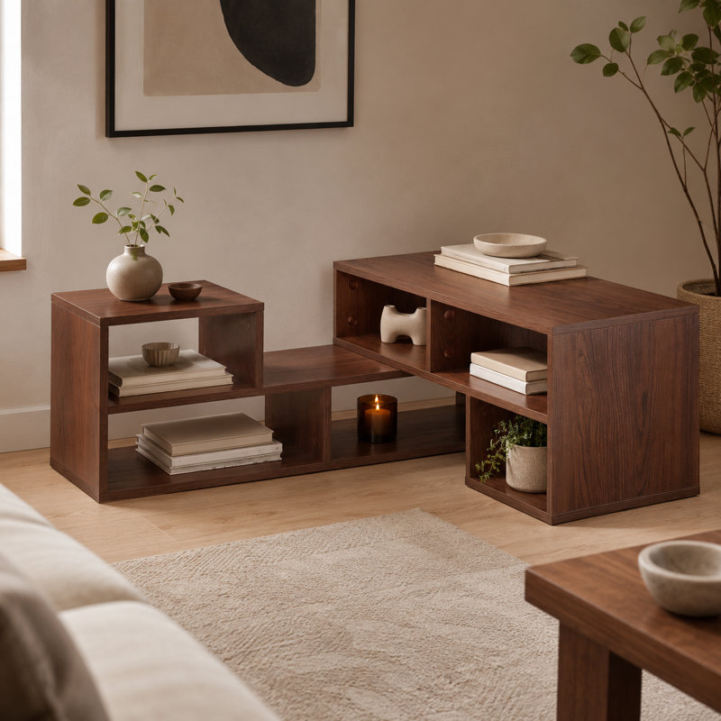 Dark Walnut Modular TV Stand