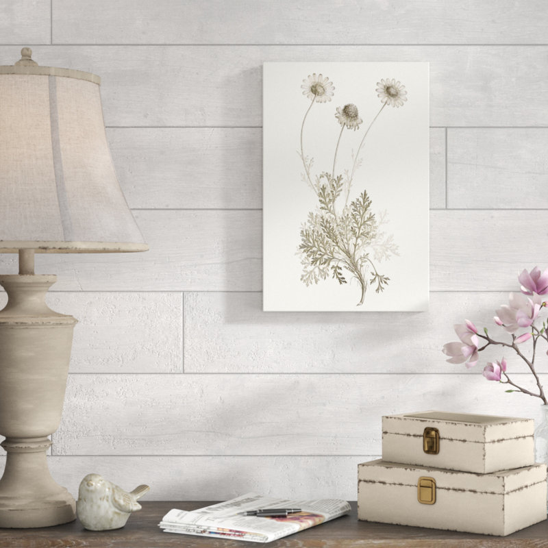 «Neutral Botanical Study VIII», peinture sur toile, H 18 po x l 12 po