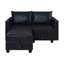 Canapé modulaire convertible en cuir avec méridienne réversible Rudwan-95668604