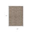 Tapis intérieur / extérieur beige lavable et taupe 3 pi x 5 pi