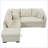 L-shaped Sectional Pull Out Sofa Bed Sleeper Sofa with Two USB Ports, Two Power Sockets and a Movable Storage Ottoman-190385852