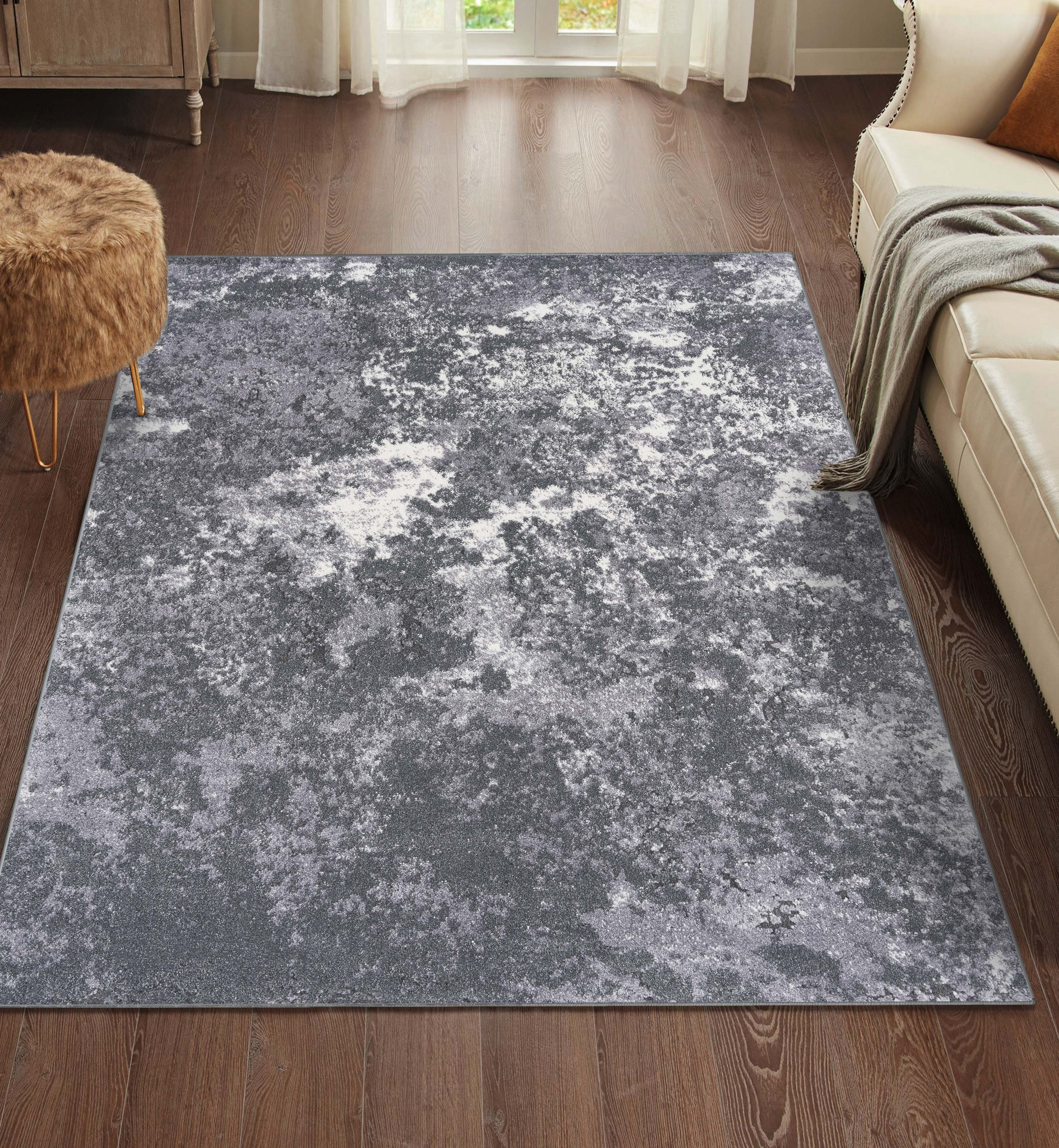 Langley Street Twinar Geometric Hand Knotted Wool Off White/Dark Gray Shag  Area Rug & Reviews