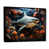 Black Floater Framed