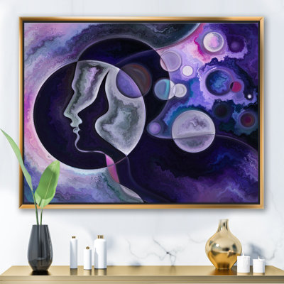 A Beautiful Mind - Impression sur toile avec cadre flottant