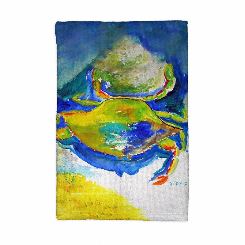 Serviette de thé crabe