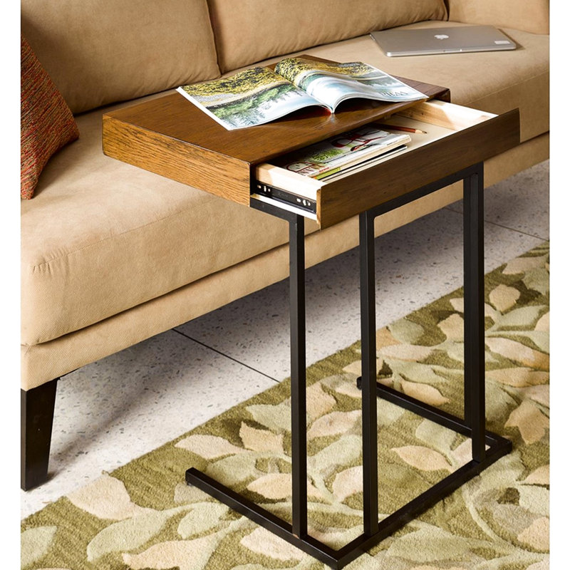 Pull Up Table With Compact Design - , Solid Wood, Metal And Wood Base For Performance