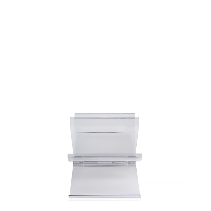Front Page Magazine Rack, Transparent Crystal