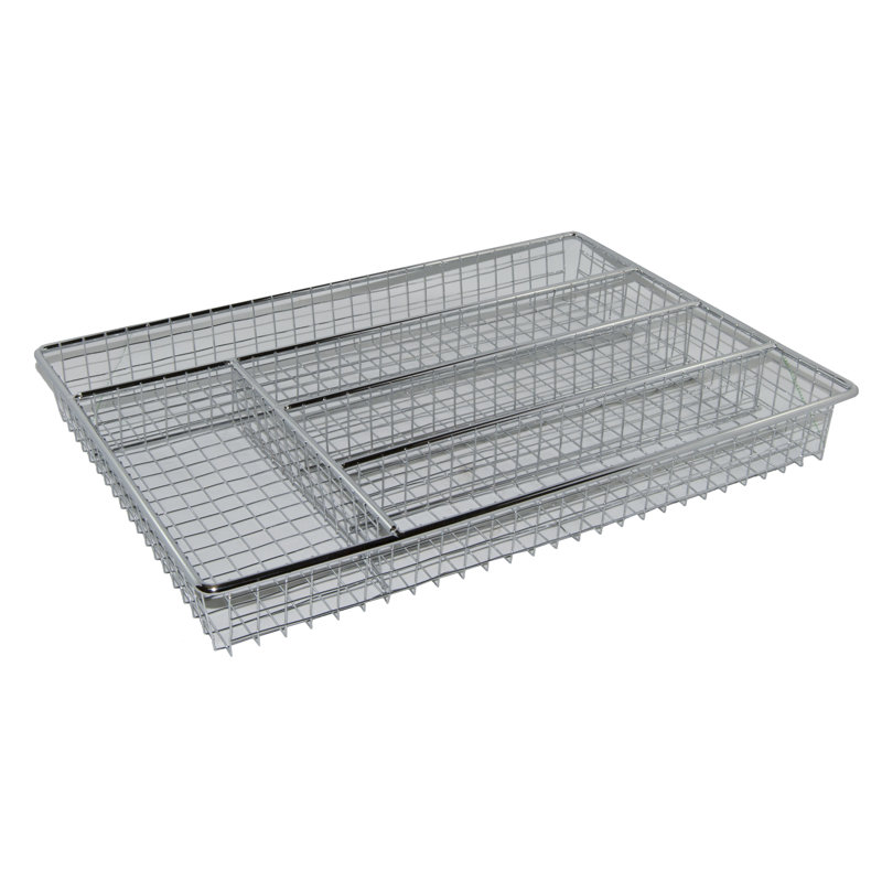 Stainless Steel Rectangle Cutlery Tray