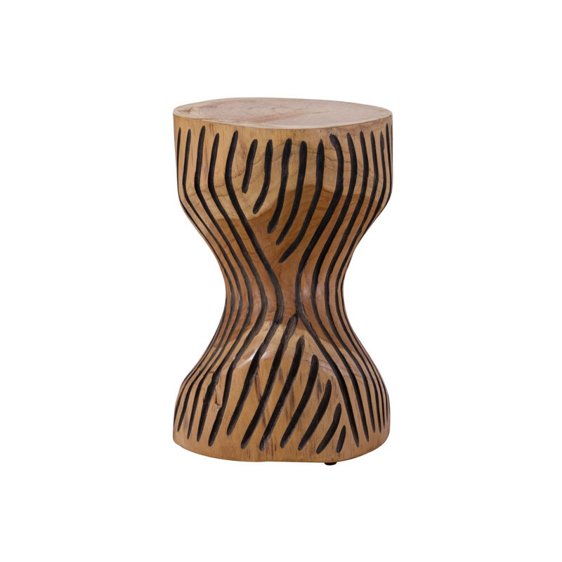 Unika Solid Wood Accent Stool