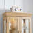 + Glass Lighted - Oak Exquisite Cabinet For