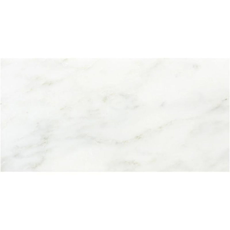 12 in. x 24 in. Stone Tile, Honed Oriental White