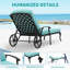 Outdoor Patio Cast Aluminum Chaise Loungers Set With Beige Cushion-329980270