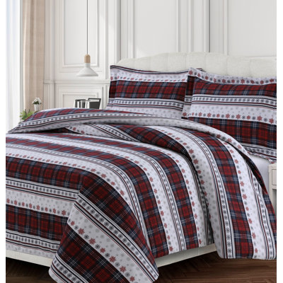 Flannel Plaid Duvet Cover