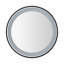 Blakewell, 24 po, noir / argent, miroir DEL en aluminium
