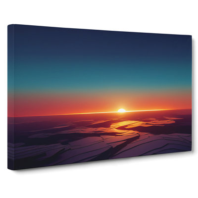 Dashing Sunset - Wrapped Canvas