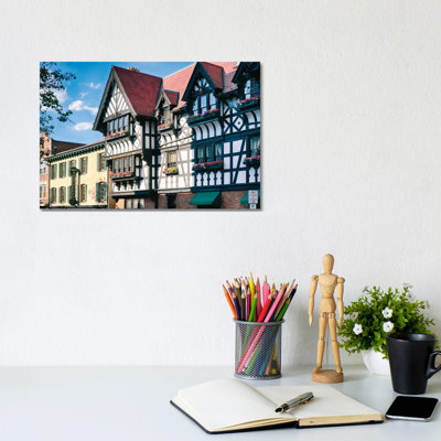 European Atmosphere Of Princeton by George Oze - Wrapped Canvas Painting