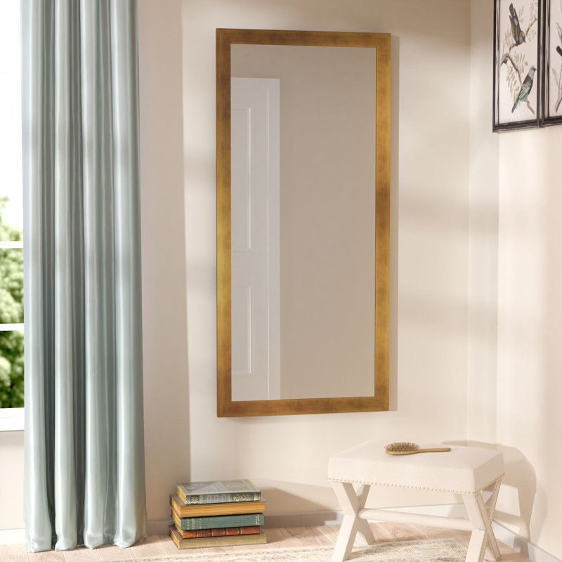 Delmi Wood Flat Wall Mirror