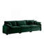 Canapé modulaire contemporain à 3 places avec 2 coussins d'accoudoir et 3 coussins décoratifs