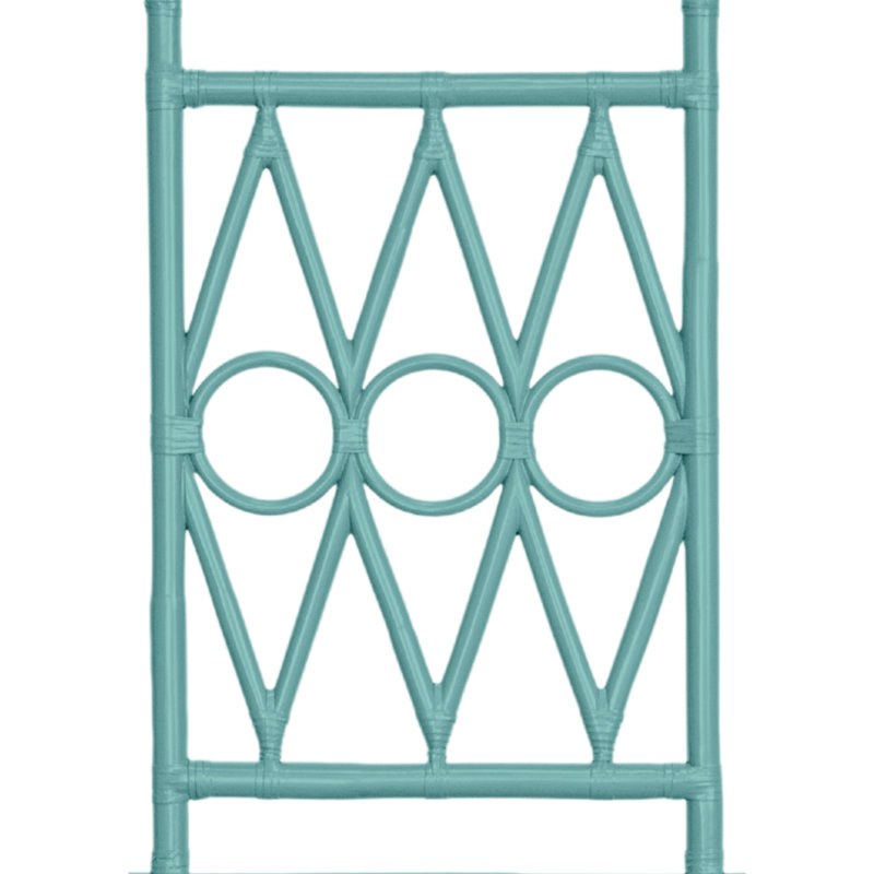 Lit standard Michelle, Bleu / vert / bleu sarcelle, Simple