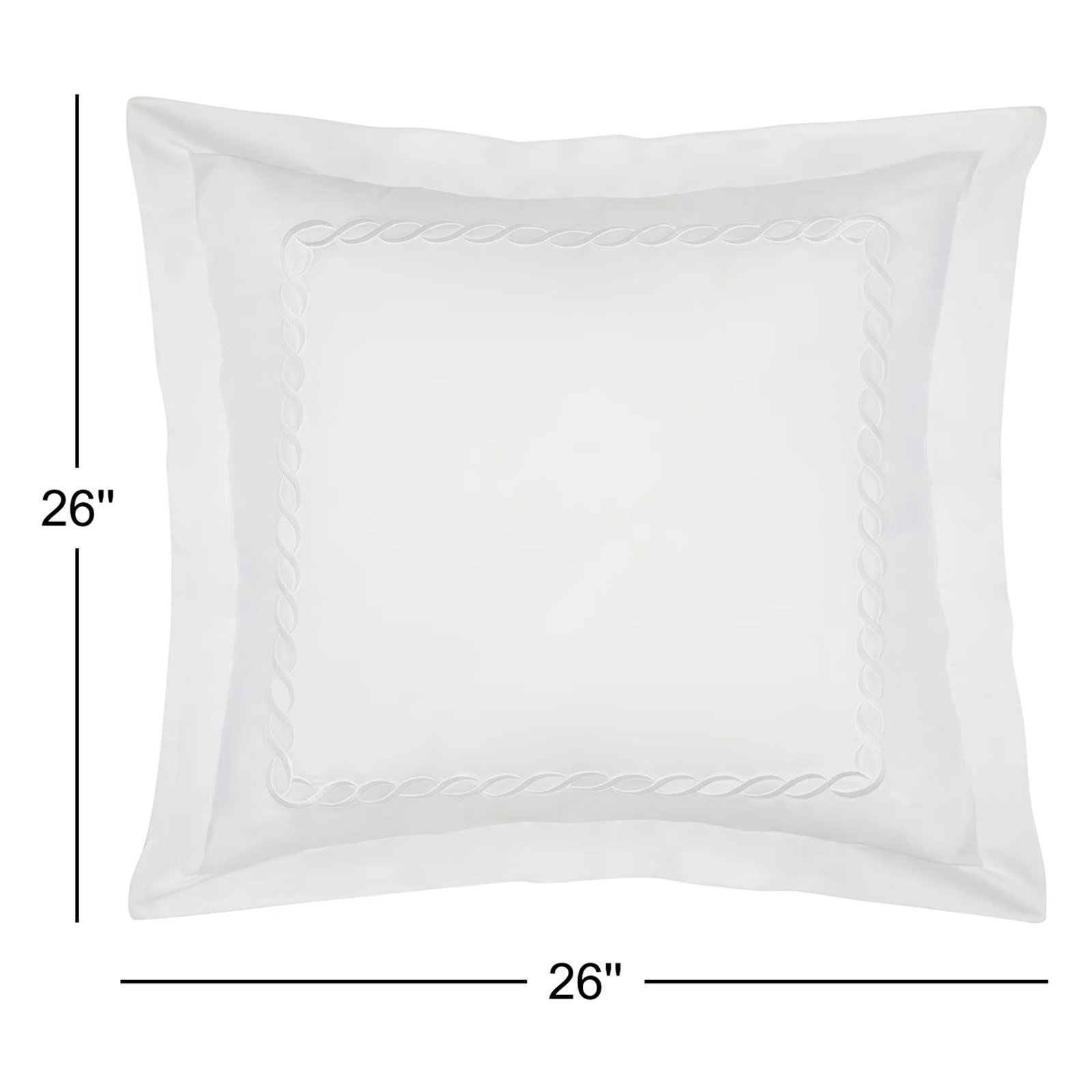 Lisbeth Cotton Blend Shams, Euro, White