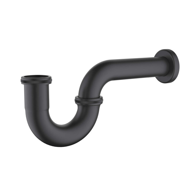Siphon en forme de K Ki, Noir mat