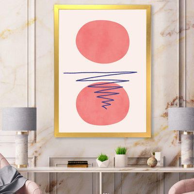 " Two Abstract Red Moons "