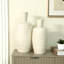 Bibeta Handmade Beige & Brown Stripes Ceramic Table Vase for Living Room Decoration, Modern Vase Home Decor-905346350