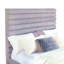 Grand lit tapissier gris