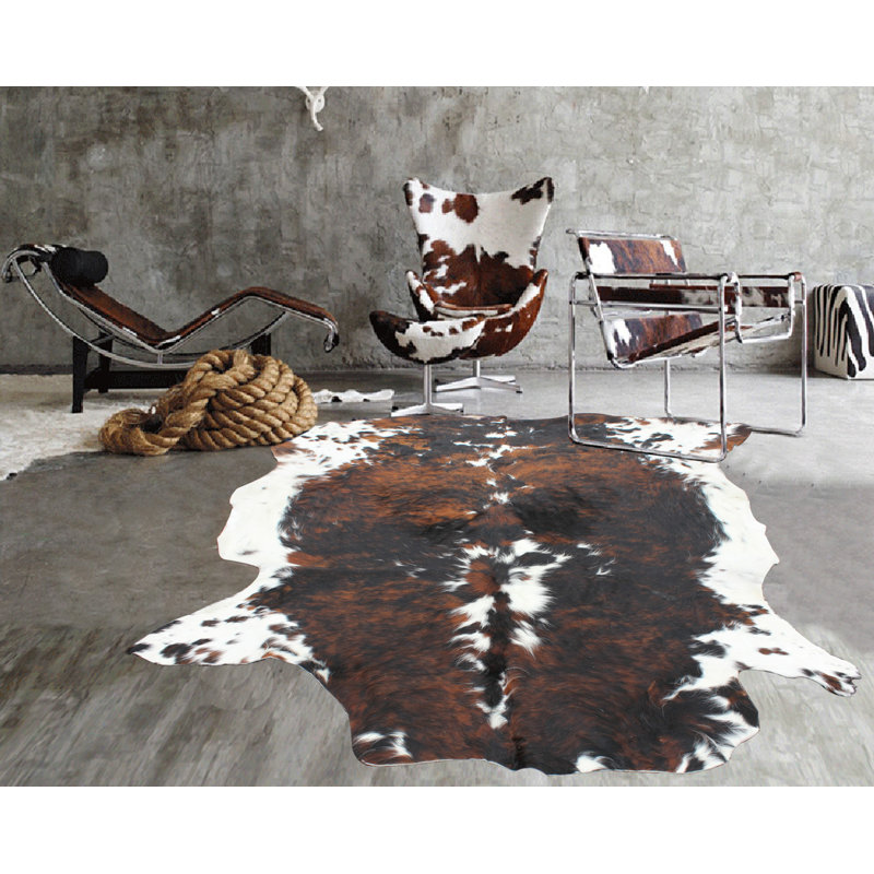 Isam Cowhide Animal Print Indoor Rug
