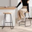 Ensemble de siège de selle en bois massif avec repose-pieds Alazia-412286914-412286971-412286915