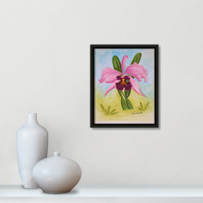 Imprimé orchidée mauve par Mike Ragan pour 