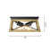 Andreas 2 - Light 12.01" Caged Square/Rectangle Flush Mount