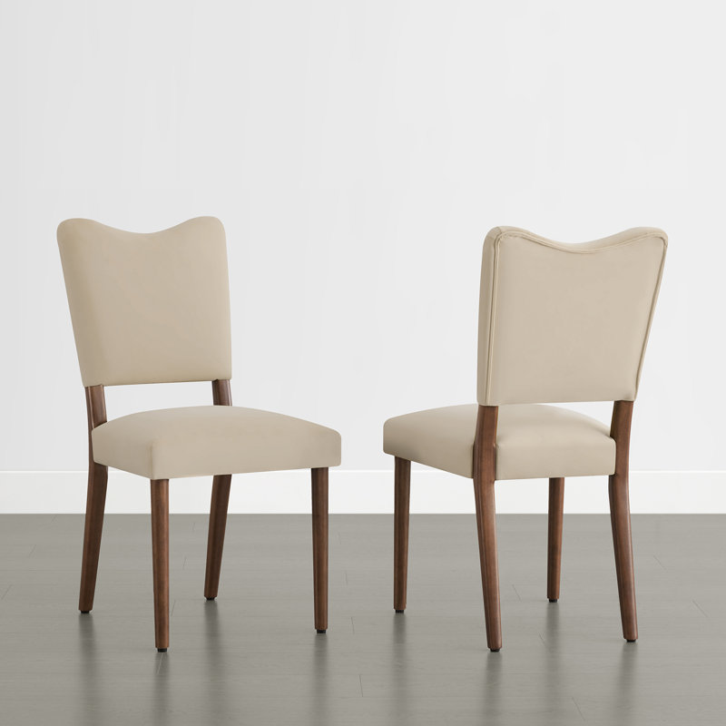 Chaises de salle à manger rembourrées, Lin lin