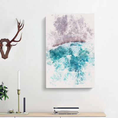 Waves On The Beach - Wrapped Canvas