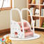 Tabouret pour tout-petits à 3 marches, tour pour enfants avec poignées latérales sécurisées, aide à l'apprentissage en plastique gris, pour comptoir de cuisine, lavabo de salle de bain et formation pour la propreté-1052338574