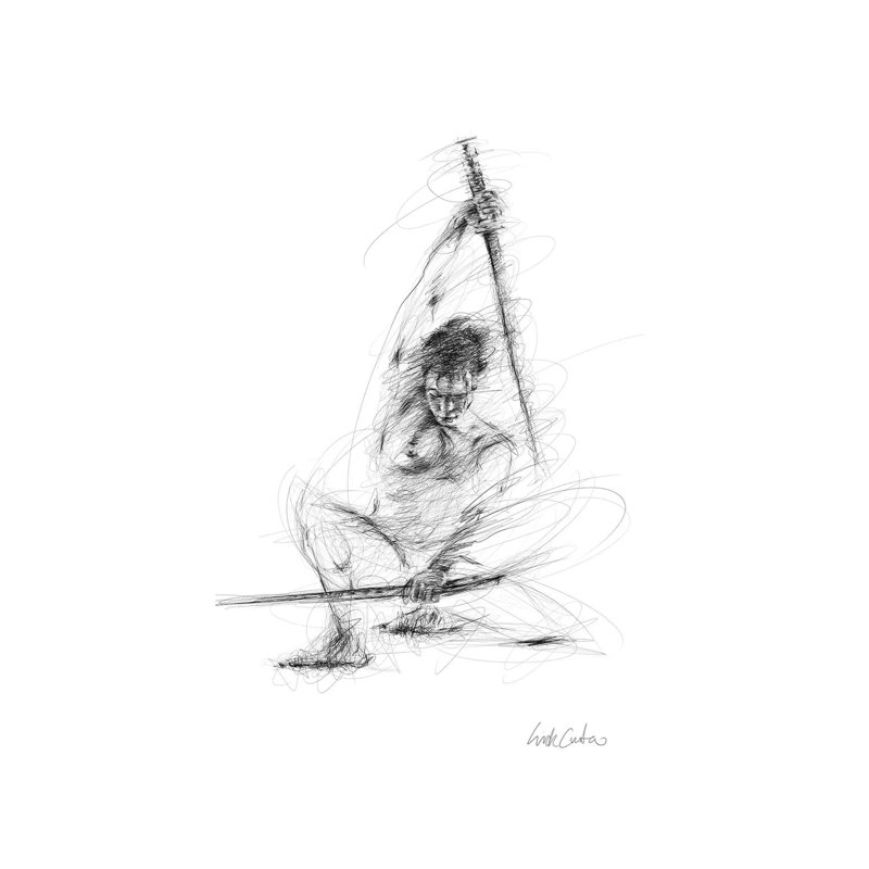 Cut The Air by Erick Centeno - Wrapped Canvas Print, 20.32 cm H x 30.48 cm W