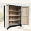 Armoire de rangement pour chaussures en bois massif 16 paires